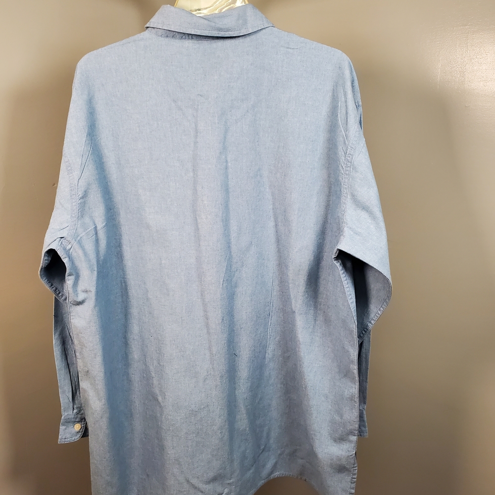 Warner Bros. Light Blue Embroidered Button Down Shirt - Picture 5 of 5